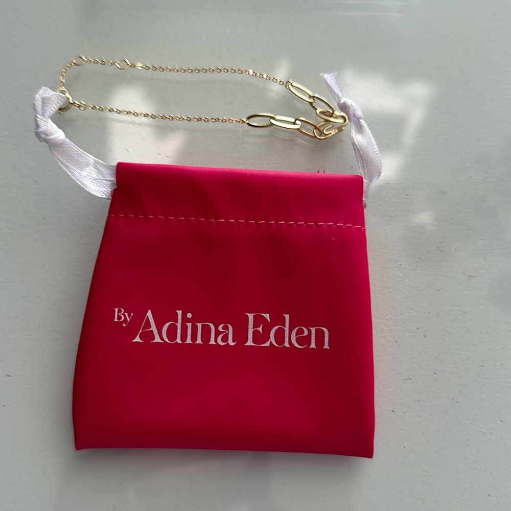 Admina Eden NWT Pave Pin Paper Clip Bracelet